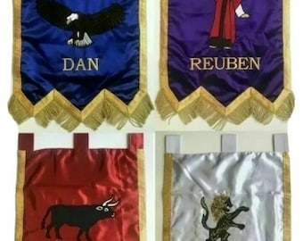 Masonic Regalia Royal Arch Veil Banners - Complete Set