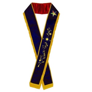 Masonic OES Order of Eastern Star AM Associate Matron Sash, OES Sashes Gift For her