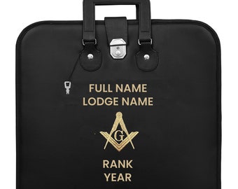 Customize Masonic Soft Apron Carrying Case With Personalized logo, Name ,Year