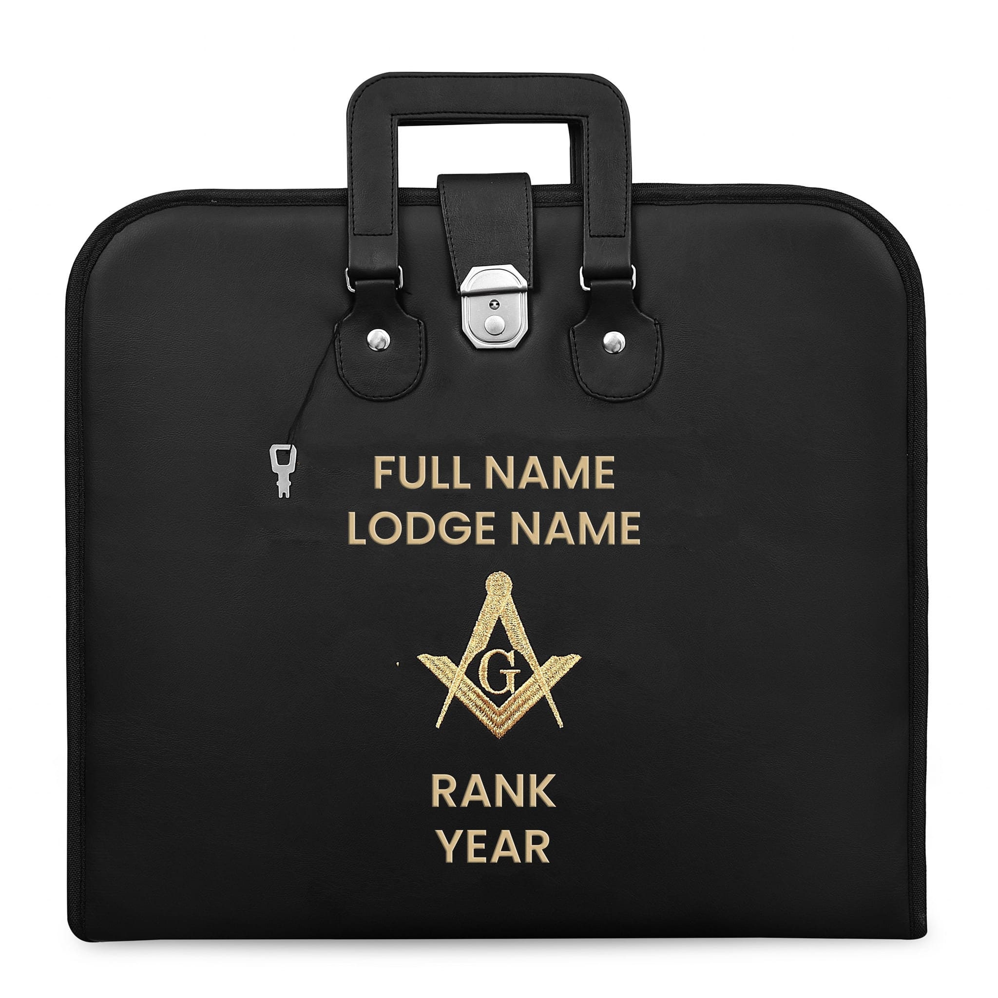 Masonic Regalia Blue Lodge Past Master Mason - Maletín De Cuero