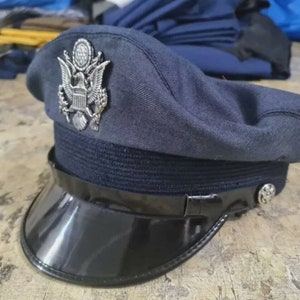 1935 to 1945 United States US Army crusher HAT Military Authentic Uniform Officer Cap Replica