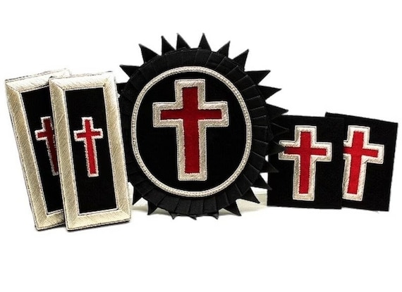 Masonic Freemason Knights Templar Sir Knight Complete Accessory Set Mylar Gift For Him