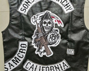 Sons of Anarchy Jax Leather Motorcycle Club Sleeveless