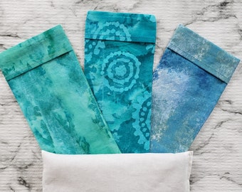 Cotton Eye Pillow Cover, Washable Eye Pillow Cover, Weighted Eye Pillow, Yoga Eye Pillow, Aromatherapy Eye Pillow with Lavender