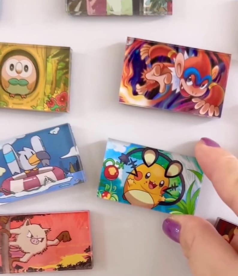 Acrylic card art magnets