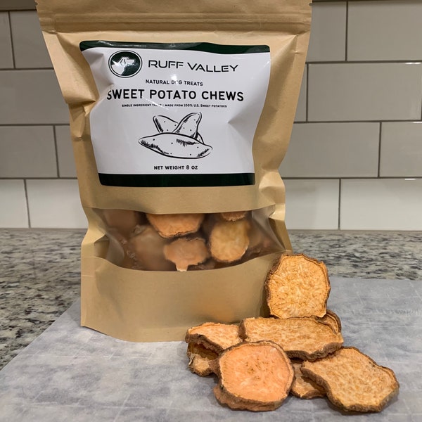 Sweet Potato Dog Treats | Sweet Potato Chews | Sweet Potato Treats | Healthy Dog Treats | Natural Dog Treats | Dog Treat | Vegan Dog Treats