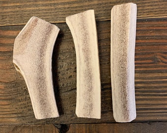 3 Pack Split Elk Antler Dog Chew | Natural, Marrow