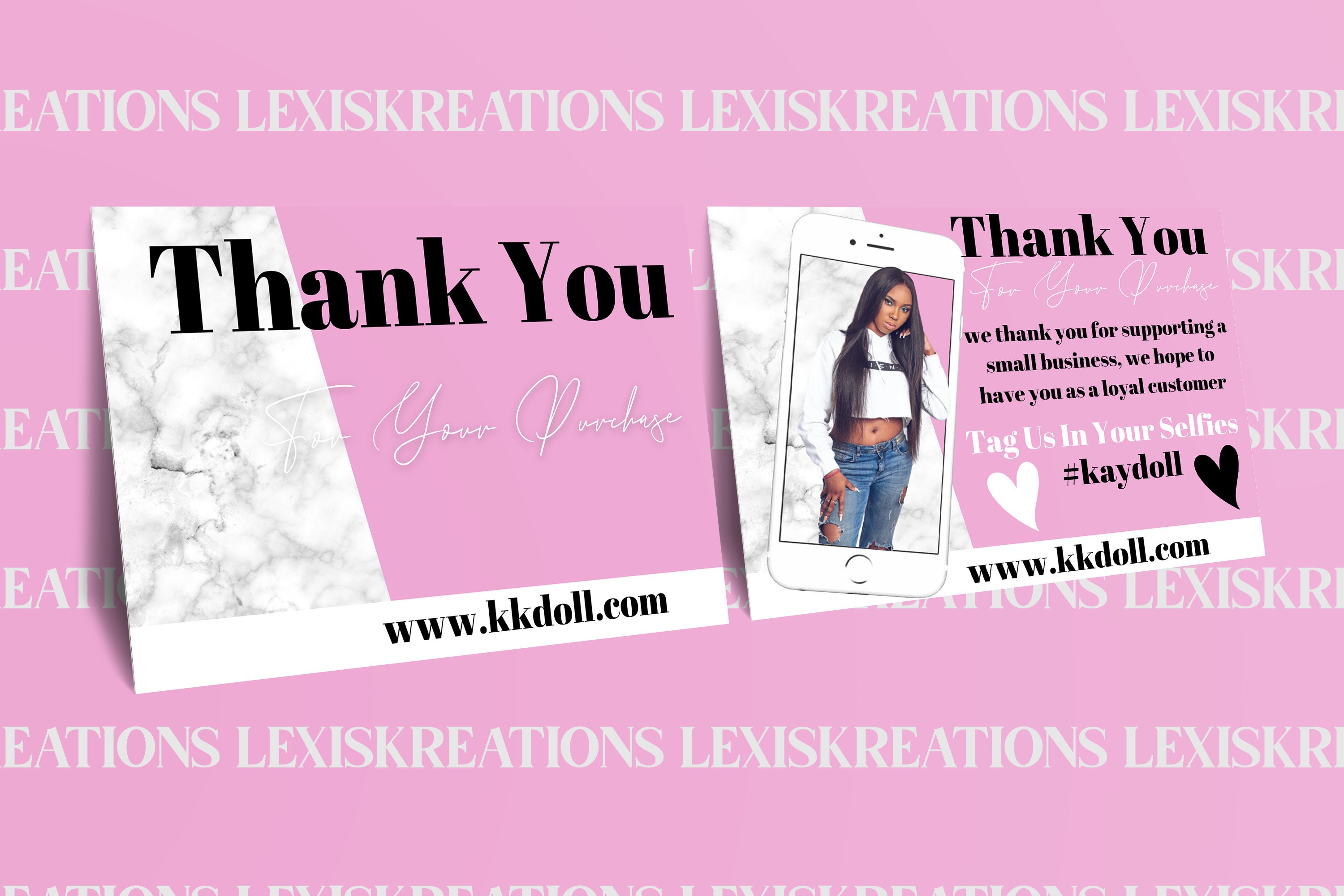 DIY Thank You Card Hair Thank You Card Hair Business Hair Etsy UK