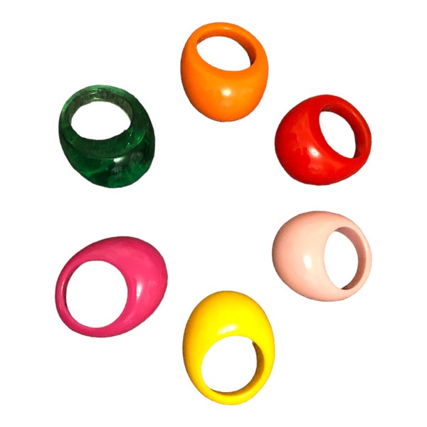 Rings | Dome Rings | Jewellery | Colourful Rings | Jewelry | Fashion Jewellery