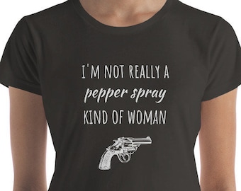 2nd Amendment T-Shirt: Pro-Gun Woman, Self-Defense Tee