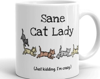 Crazy Cat Lady Mug: Funny Gift for Cat Lover