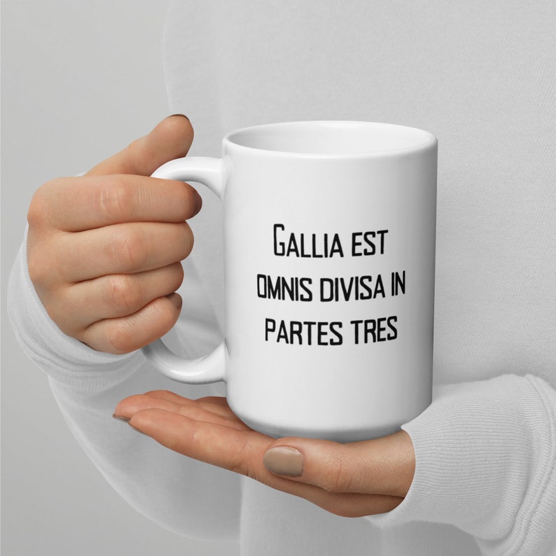 Latin Teacher Caesar Quote Mug Gallia Est Omnis Divisa in Partes Tres All Gaul is Divided Into Latin Teacher Caesar Quote Mug Gallia Est Omnis Divisa in Partes Tres All Gaul is Divided Into