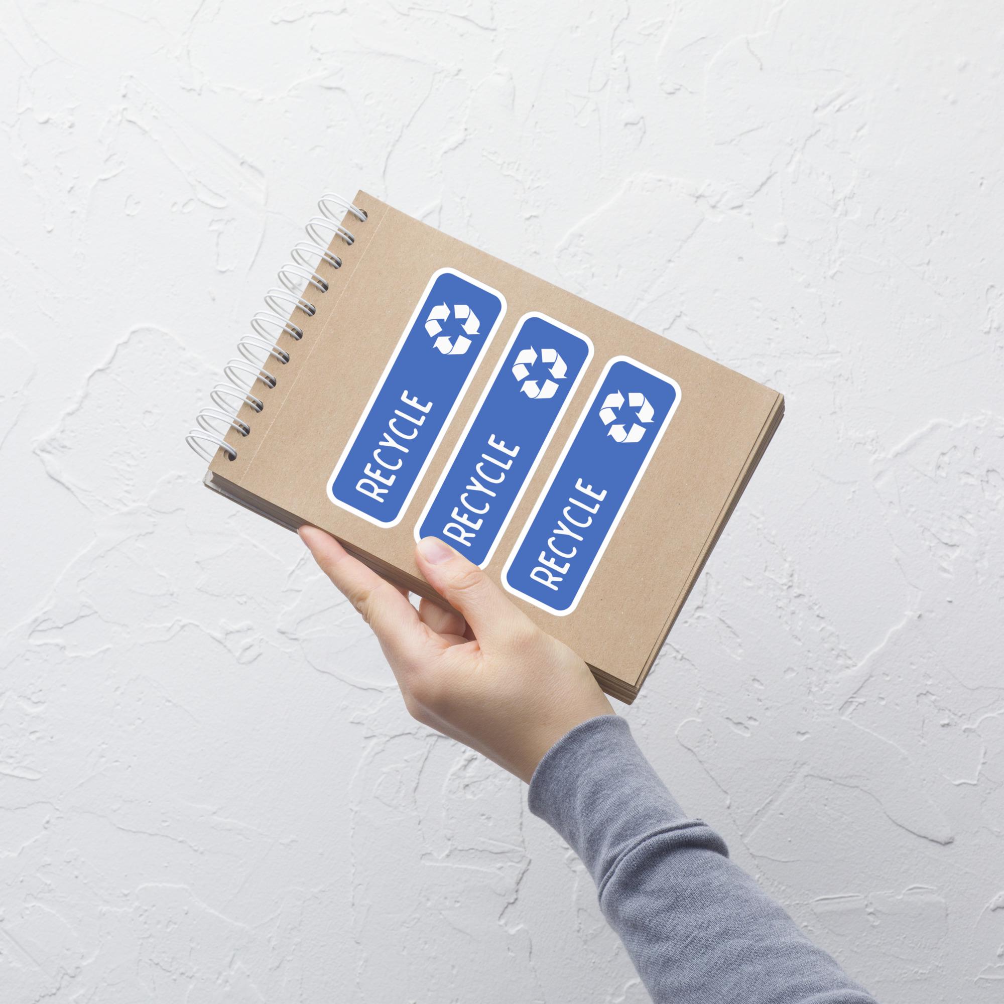 Recycle Bin Stickers - Set of Three - Labels for Recycle Bin - Eco ...