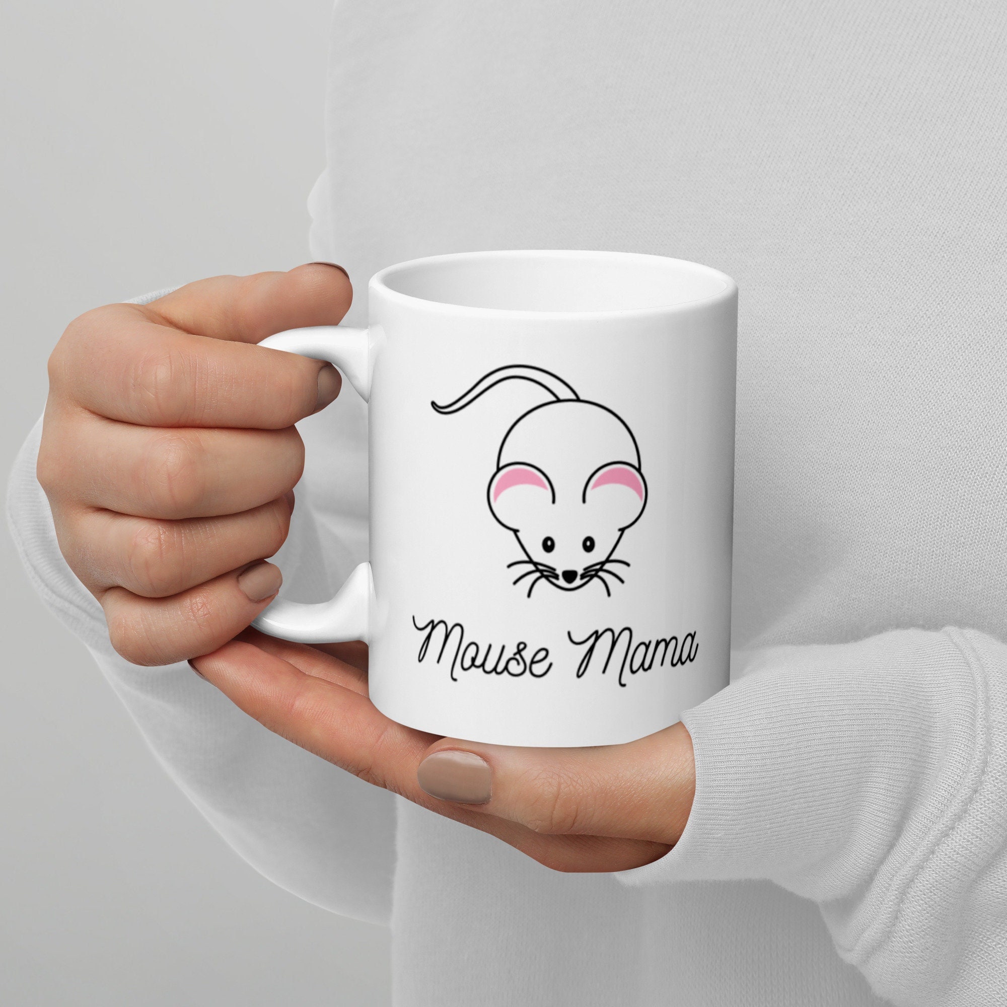 Mouse Mama Mug With Cute Pet Mouse Mouse Mom Gift Pet Mouse Owner Gift 