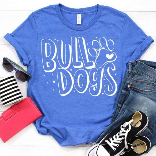 School Spirit Shirts Bulldogs Shirts Bulldog Spirit Shirt Etsy