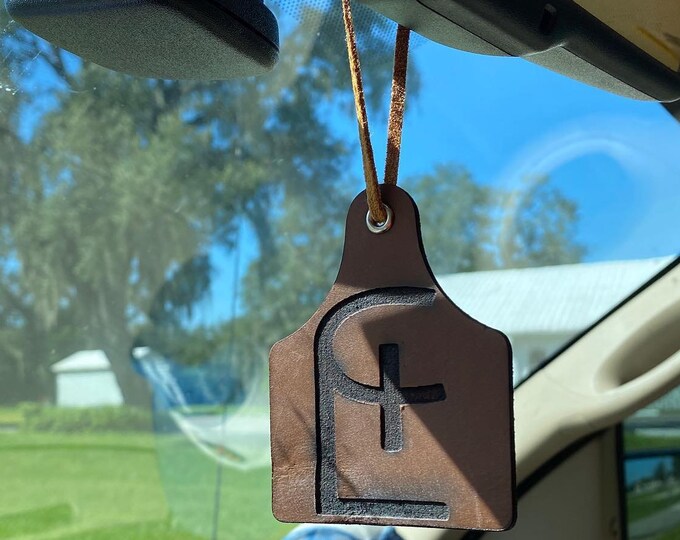 Leather Car Freshener Etsy