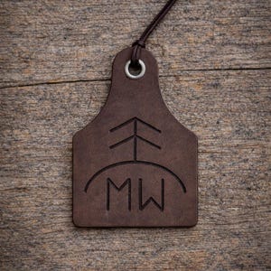 Custom Leather Freshener Personalized | Gift for Him | Air Freshener with Logo | Car Accessory Bild 9