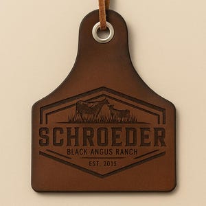 Custom Leather Freshener Personalized | Gift for Him | Air Freshener with Logo | Car Accessory Bild 5
