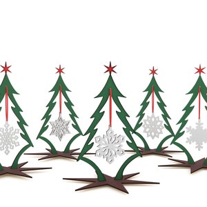 Christmas Laser SVG, Christmas Snowflake File, Glowforge Tree, Laser Cut Snowflake, Christmas Cnc SVG, Christmas Pattern, Christmas Tree SVG