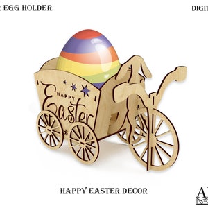 Osterkorb SVG, Laser cut Ostern, Osterei Datei, Osterdekor SVG, Glowforge Holz, Hase DXF, Cnc Laser, Schneidedatei Ostern, Vektor Ostern