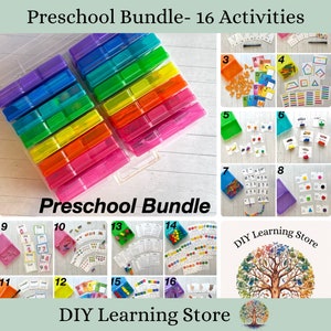Preschool Activity Bundle 16 task box learning activities and carrying case image 7