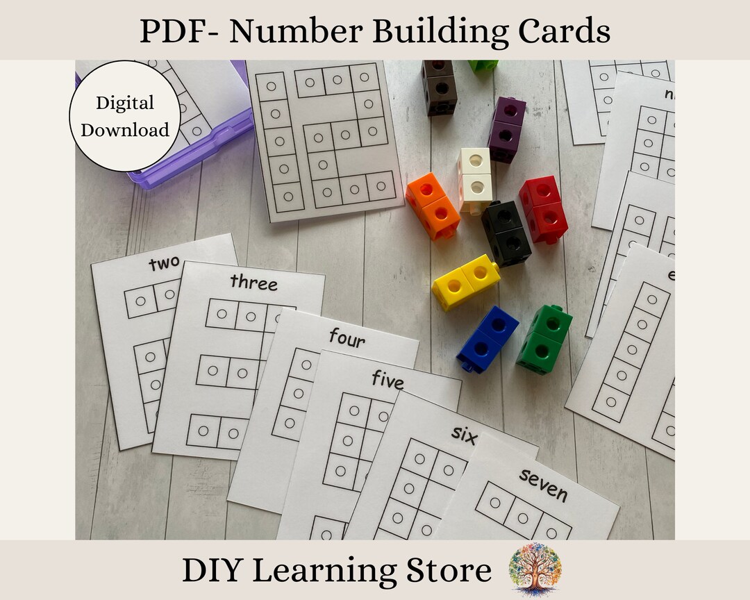 Number Building Activity Cards – Montessori Learning Toy (PDF) - Etsy