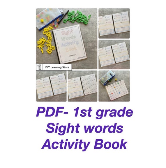 PDF 1st Grade Sight Words Activity Book Instant Download - Etsy