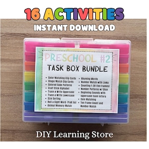 Preschool #2 Bundle- Instant download- Montessori printable activities- Special Needs / Special Education / Instant Download-PDF
