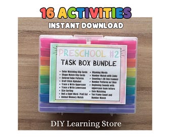 Voorschoolse #2 bundel - Instant download - Afdrukbare Montessori-activiteiten - Special Needs / Special Education / Instant Download-PDF