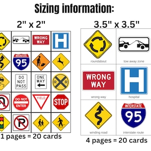 Road Signs Activity Set- Montessori Learning toy for preschool, homeschool, special needs, quiet time activities, kindergarten- PDF image 4
