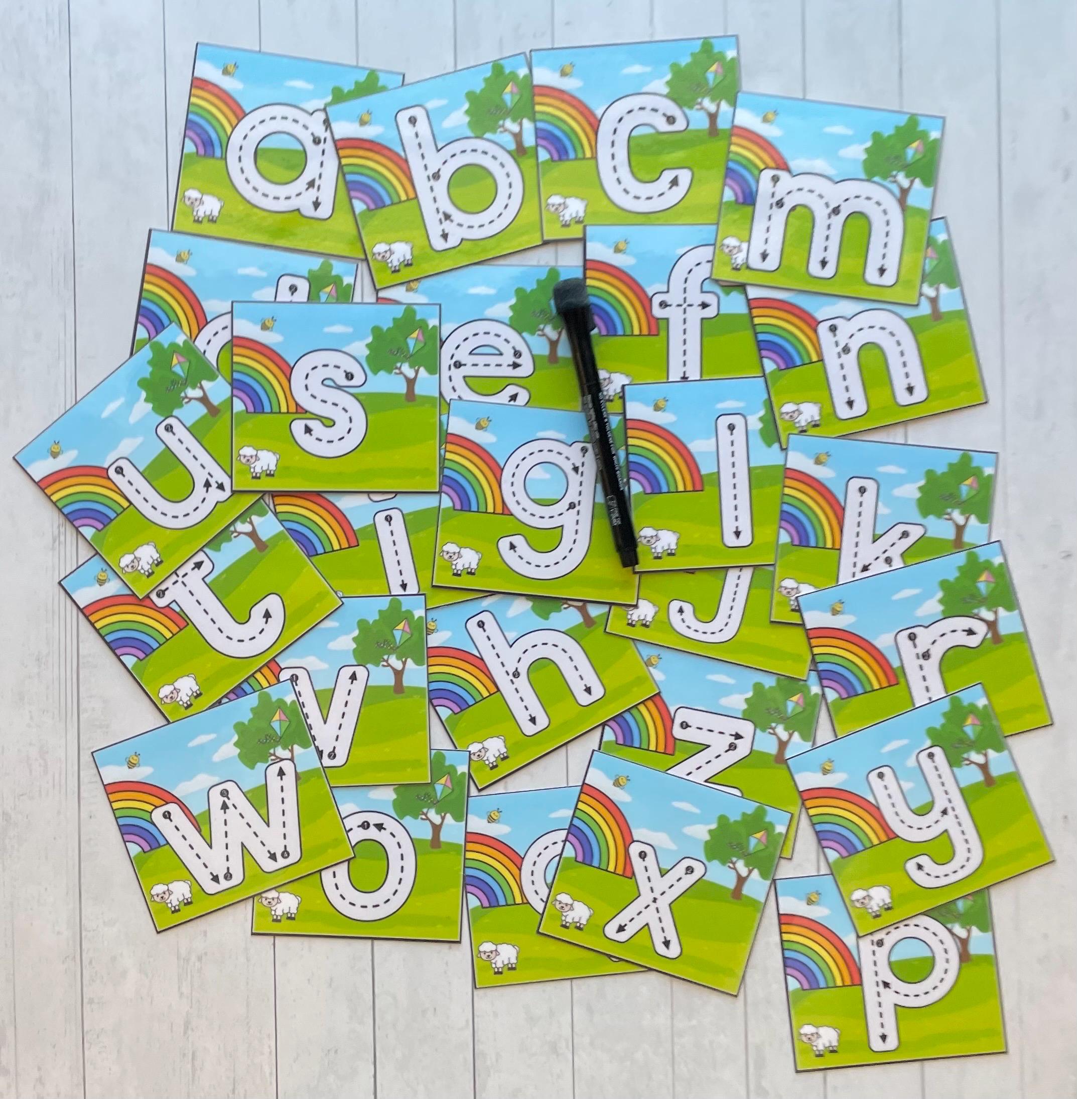 Lowercase Tracing- Spring Activity Cards- Toddler Learning Toy ...