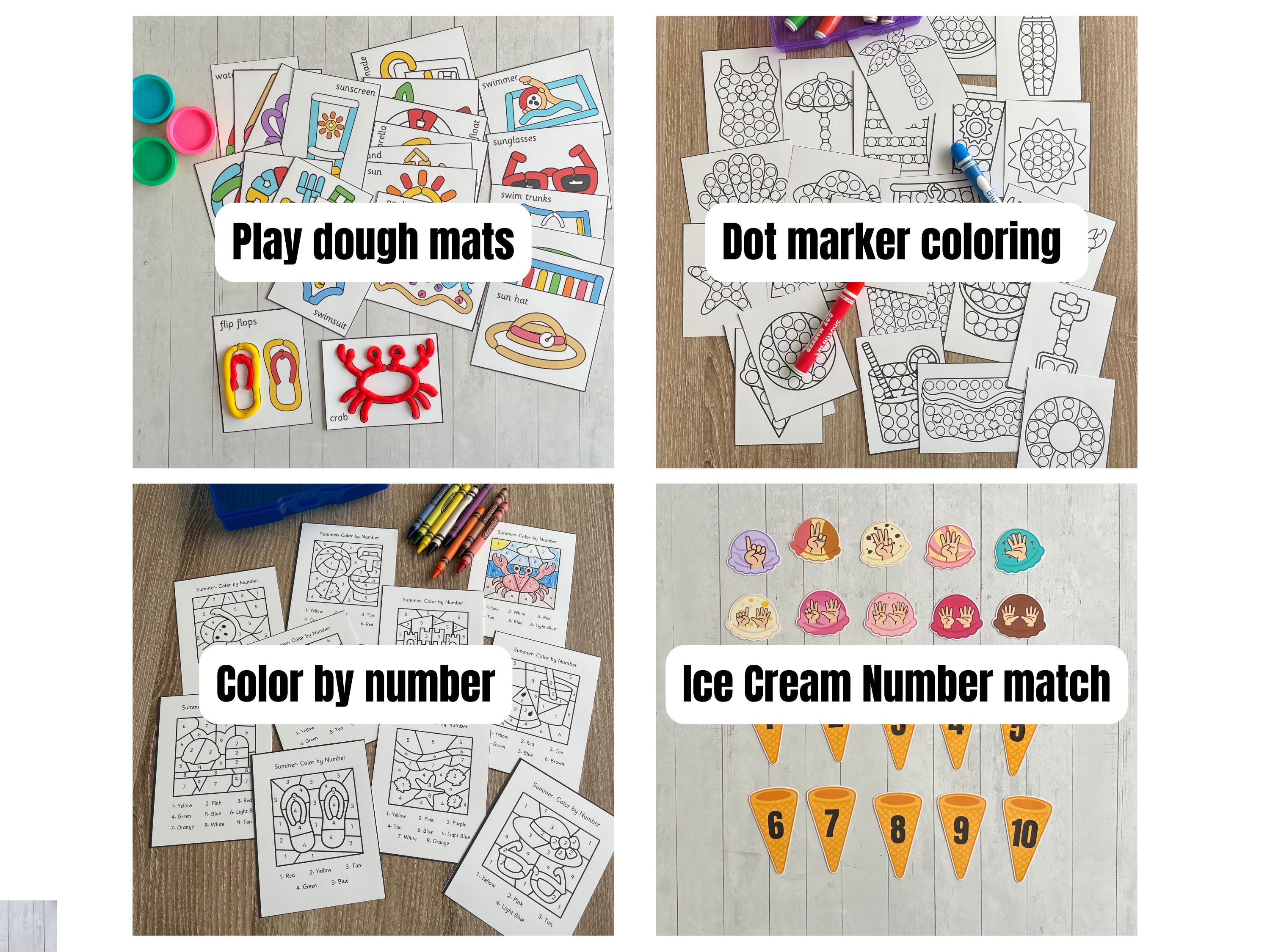 Summer Task Box Bundle- 16 Activities for Preschool, Kindergarten ...