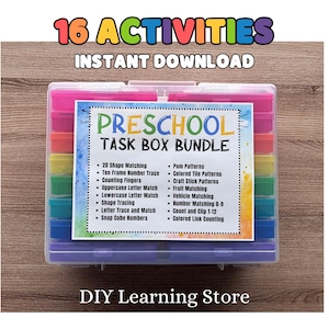 Preschool Bundle-Instant Download - Learning and School / Special Needs / Special Education / Homeschool Preschool / Toddler Activities-PDF