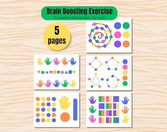Brain Gym Worksheets-Fine Motor Skills Activity for Focus and Coordination