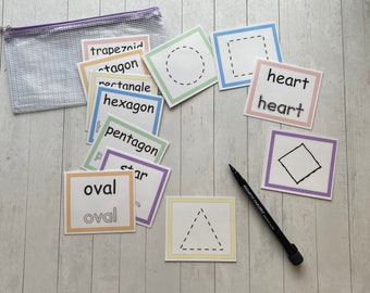 Shape Tracing Cards