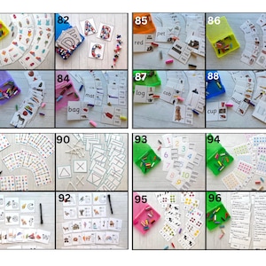 Build a Bundle- 16 task box learning activity sets and carrying case- Preschool, Kindergarten, 1st grade, Montessori resources, Special Need afbeelding 7