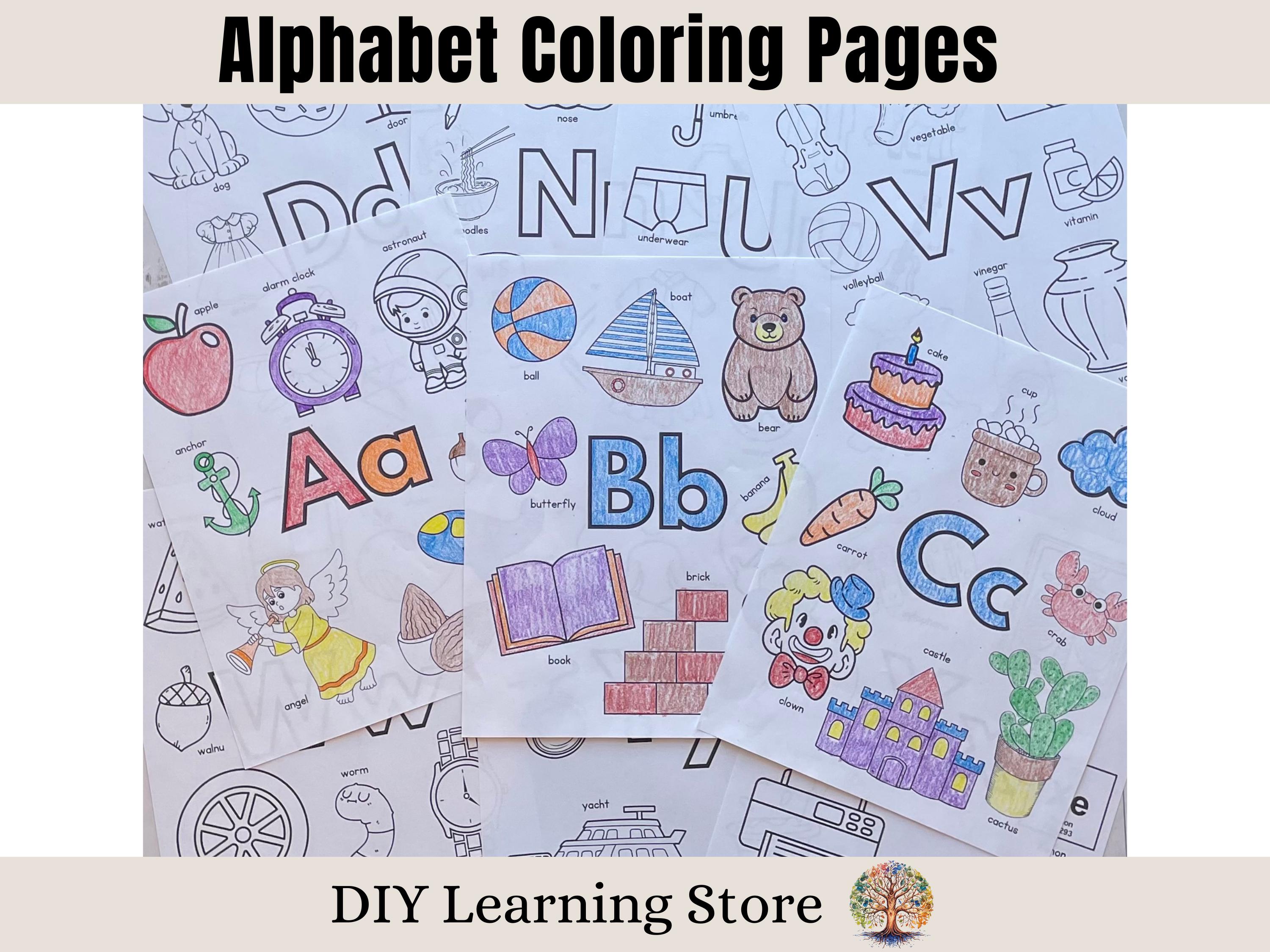 Alphabet Coloring Pages, Preschool Coloring Pages, Preschool Activity ...