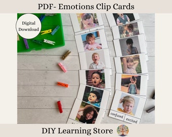 Emotions Matching Activity Cards – Montessori Learning Toy (PDF)