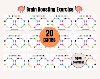 Bilateral Brain Gym for Kids: Hand-Eye Coordination PDF Worksheet for Focus and Attention