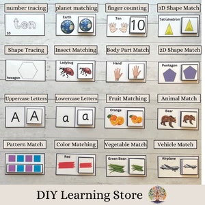 Toddler/PreK Bundle- Instant Download- 16 Matching and Tracing Activities for Toddlers, Preschool, Homeschool, and Special Education-PDF