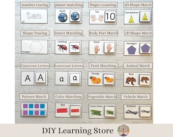 Toddler/PreK Bundle- Instant Download- 16 Matching and Tracing Activities for Toddlers, Preschool, Homeschool, and Special Education-PDF