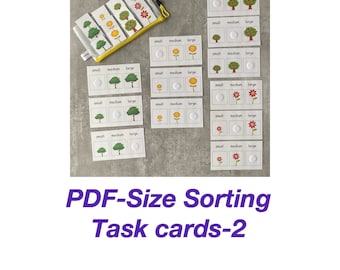Size Sorting Activity – Montessori Learning Toy (PDF)