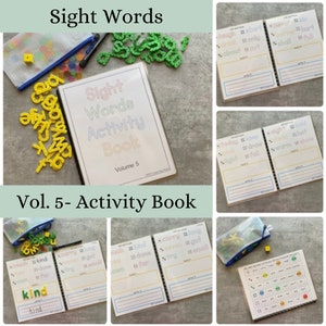 3rd Grade Sight Words Activity Book- Montessori learning toy- homeschool- busy book- busy binder- learning binder- special needs binder