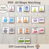Woodland Shape Posters 2D Shape Posters With Properties 3D Shape ...