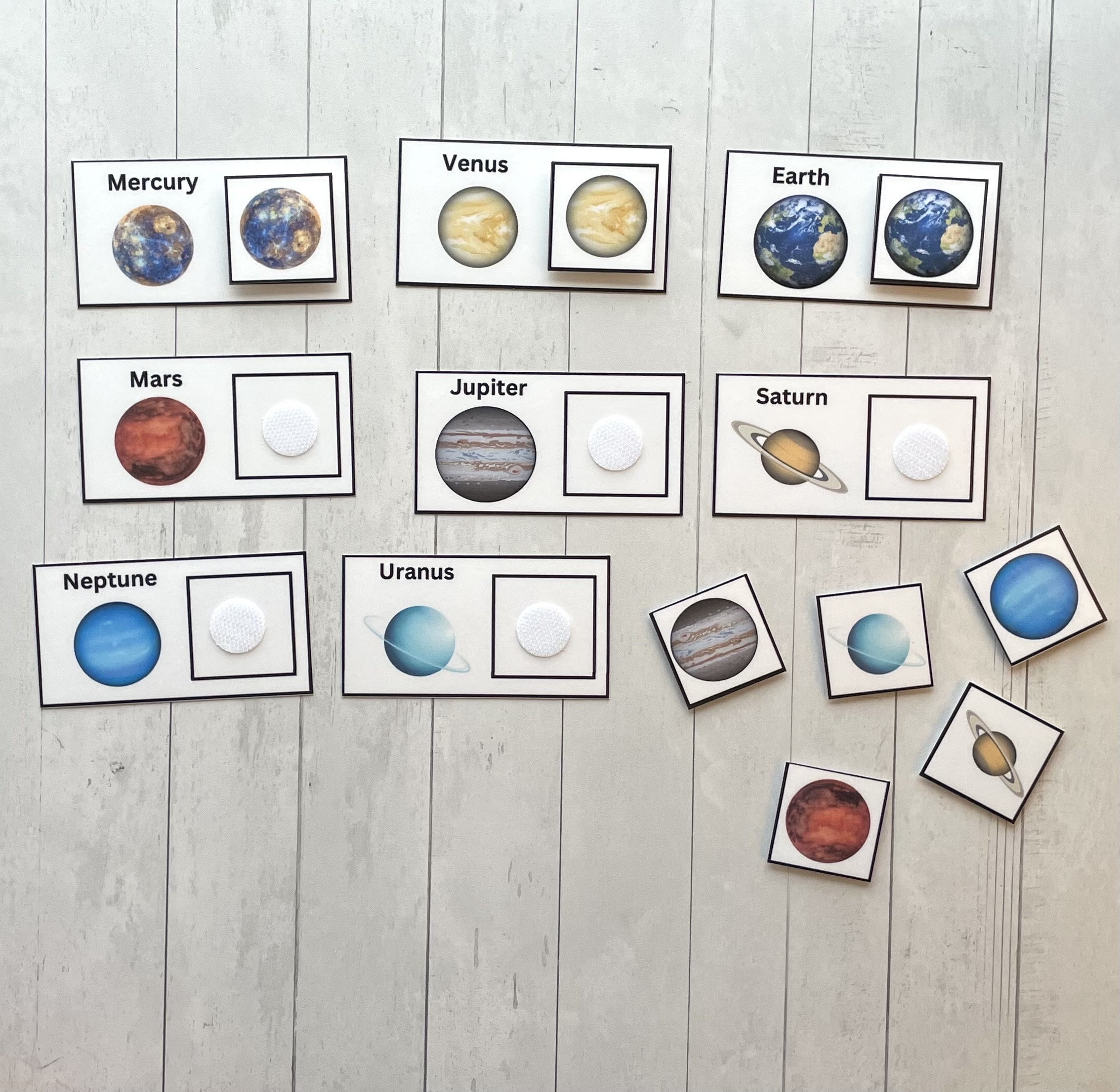 Planet Matching- Errorless Task Box Activity Set- for Toddlers ...