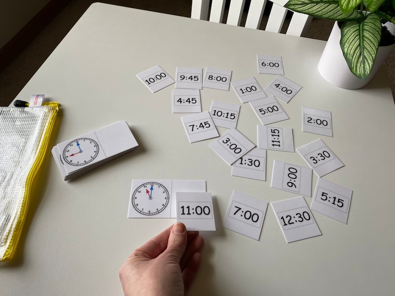 Analog Clock Matching Activity – Montessori Learning (PDF) - Etsy
