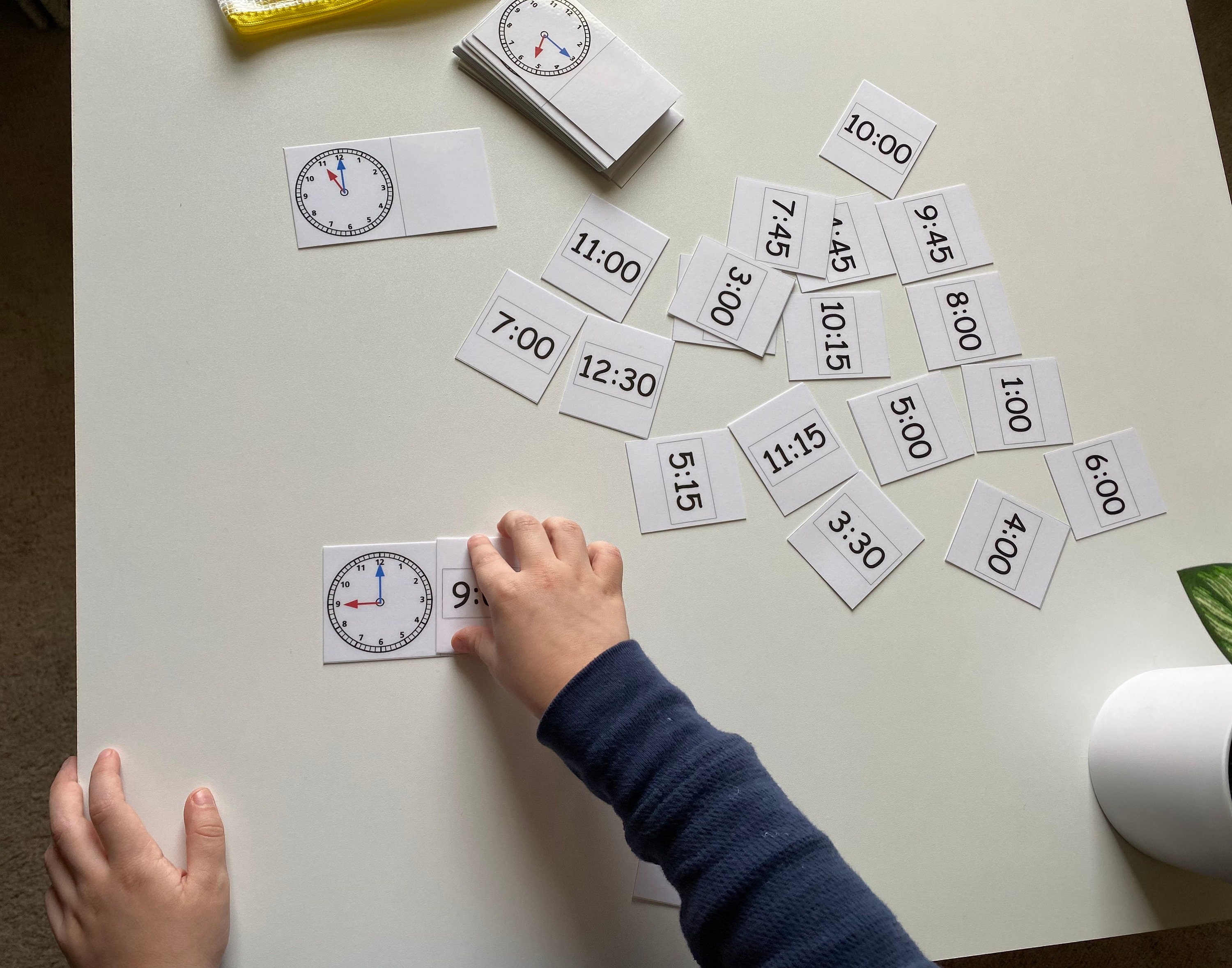 Analog Clock Matching Activity – Montessori Learning (PDF) - Etsy