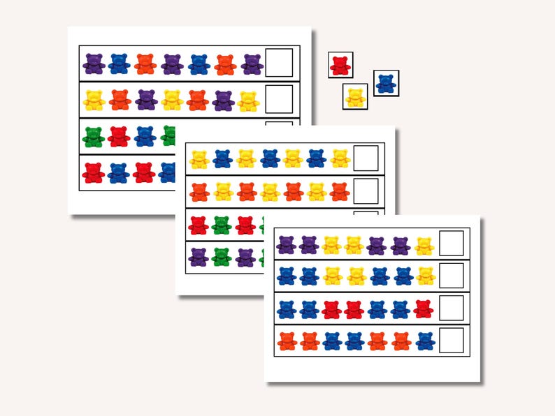 Teddy Bear Pattern Cards- Homeschool- Preschool- Special Needs- Early ...
