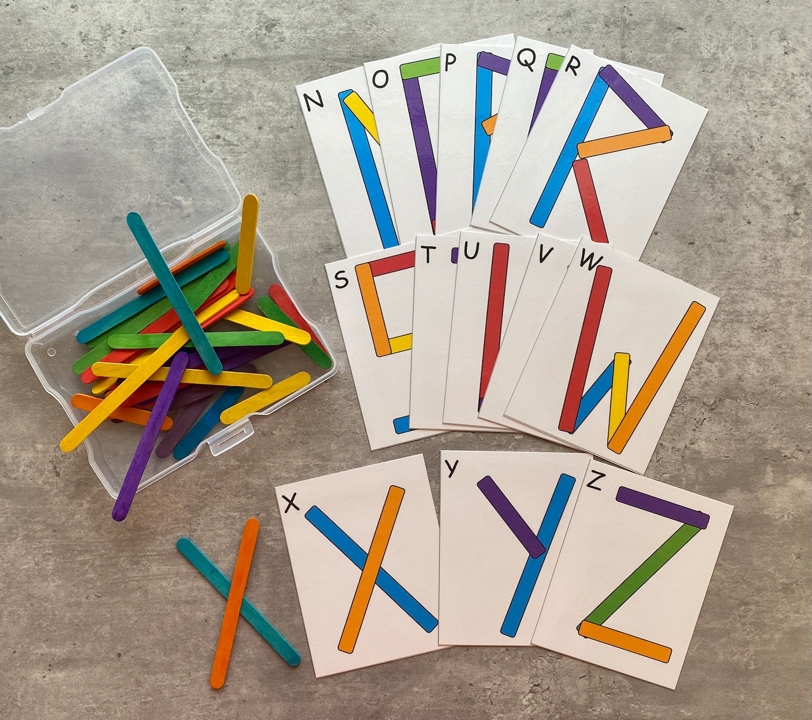 Craft Sticks Alphabet Activity Set- Preschool, Homeschool, Special ...