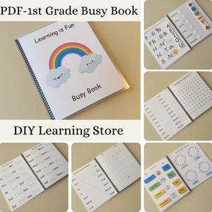 1st grade Busy Book- Learning and School / Montessori Learning / Special Needs Learning Binder / Homeschool Printable/Instant Download- PDF